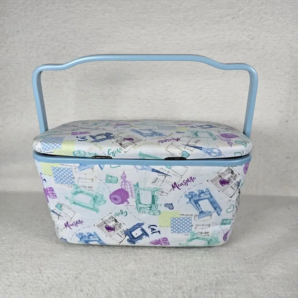Dritz Paris France Sewing Basket Kitsch Seamstress Storage - Missing Tray
